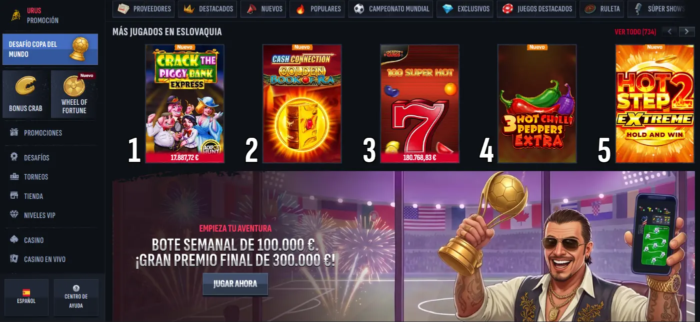 Mafia Casino Página Principal